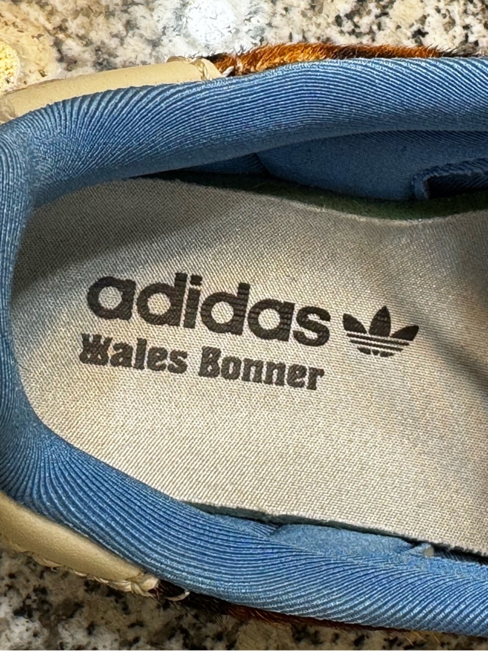 Adidas X Wales Bonner Samba Leopard Pony Hair Sneakers with Blue Lining - Picture 5 of 6